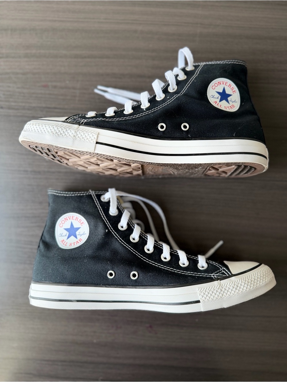 Converse Chuck Taylor All Star High Top Black Sneakers Mens 9.5 Womens 11.5 M916